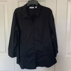 New York & Company Shirt - Size M - Black